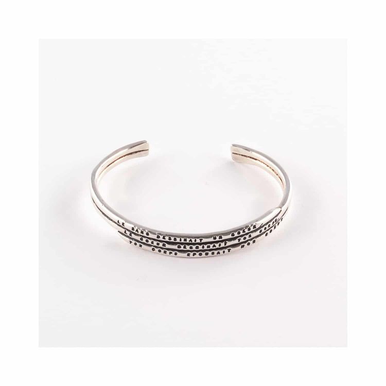 Photo du produit bracelet ouvert spirale Paul Eluard de la boutique Gago